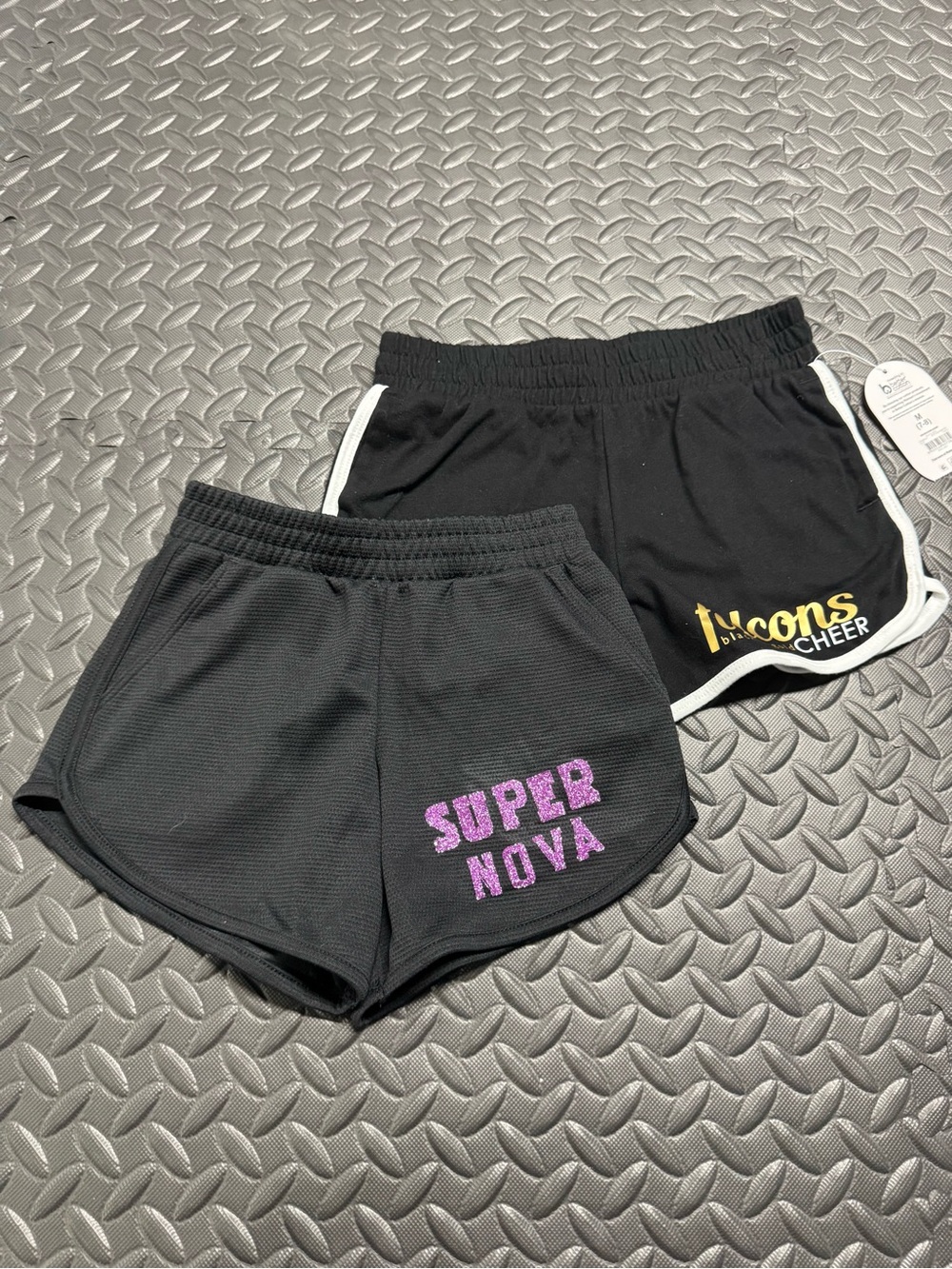 Girls Cheer Athletic Shorts Bundle Size 6 6X Falcons Super Nova Black 2pc - Picture 2 of 12